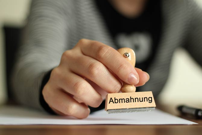 Abmahnung
