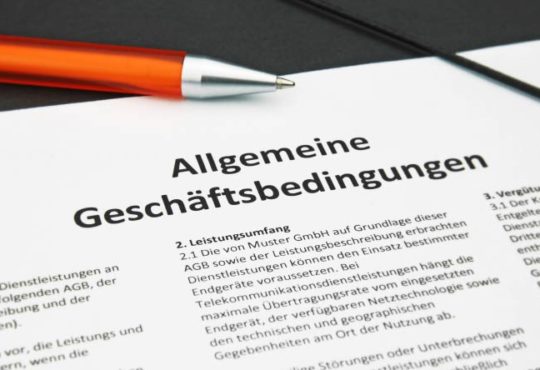 AGB - Allgemeine Geschäftsbedingungen