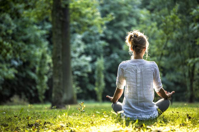 Meditation im Freien
