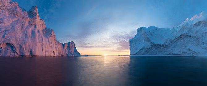 Eisberge in Grönland