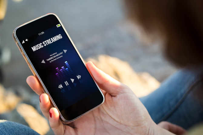 Musik Streaming auf Smartphone