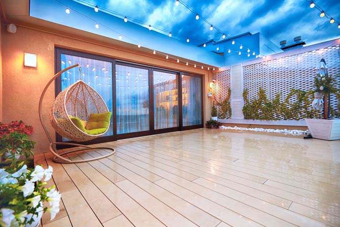 Mediterrane Dachterrasse