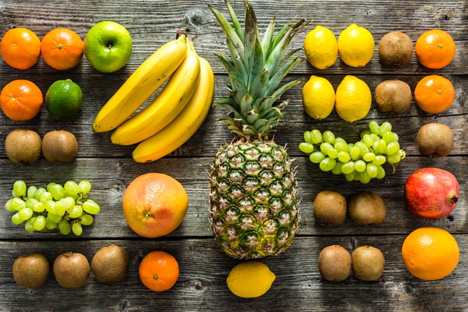 Obst enthält Fruchtzucker
