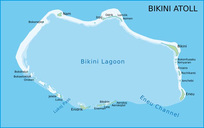 Bikini Atoll auf den Marshallinseln