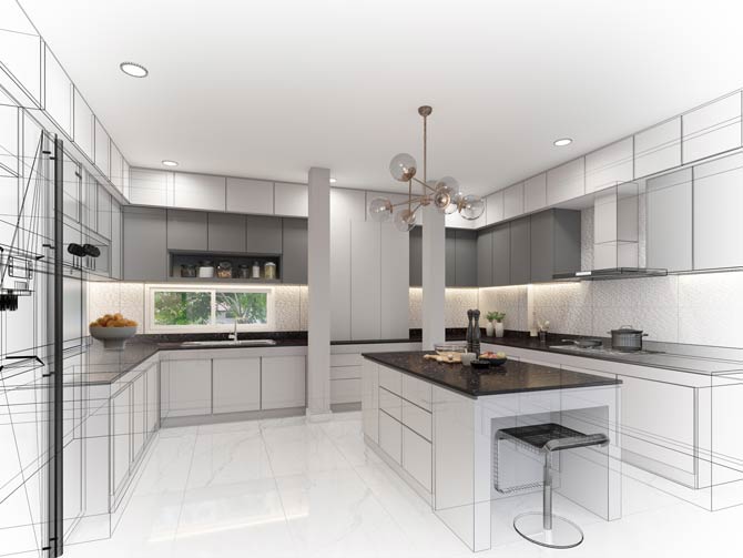 3D technology in kitchen planning