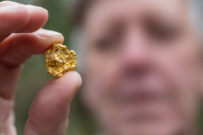 Gold ist ein Metall