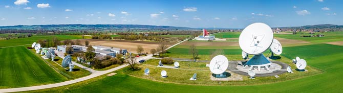 Satelliten-Bodenstation Radom Raisting