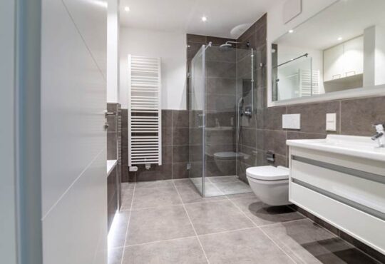 Moderne Badgestaltung und Badeinrichtung