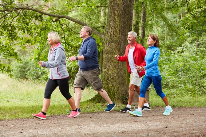Die richtige Haltung beim Gehen