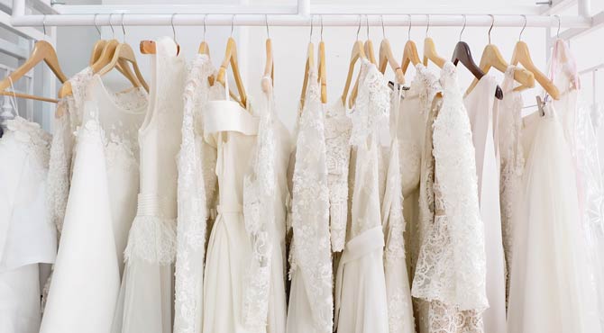 Brautkleid in Weiß