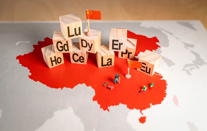 Seltene Erden bezieht Deutschland direkt aus China
